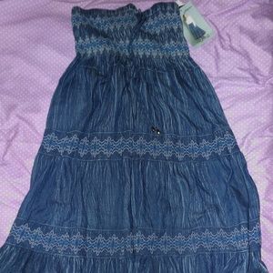 Lapis Convertible Strapless Bohemia Coachella Sz L
